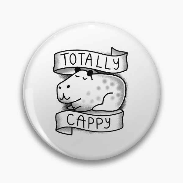 Item preview, Tattoo style Totally CAPPY Funny capybara designed and sold by jazzydevil.
