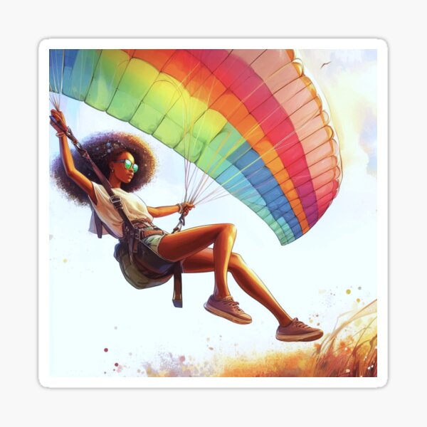 Item preview, Girl paragliding. designed and sold by growing-mom.