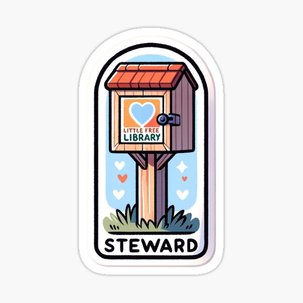 Item preview, Little Free Library Steward designed and sold by Heather Larson.