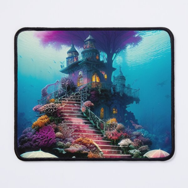 Item preview, AI generated mystical underwater house designed and sold by Tinkerbell678.