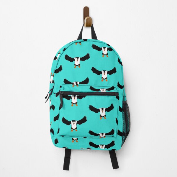 Item preview, Puffin landing teal designed and sold by CazDPhotos.
