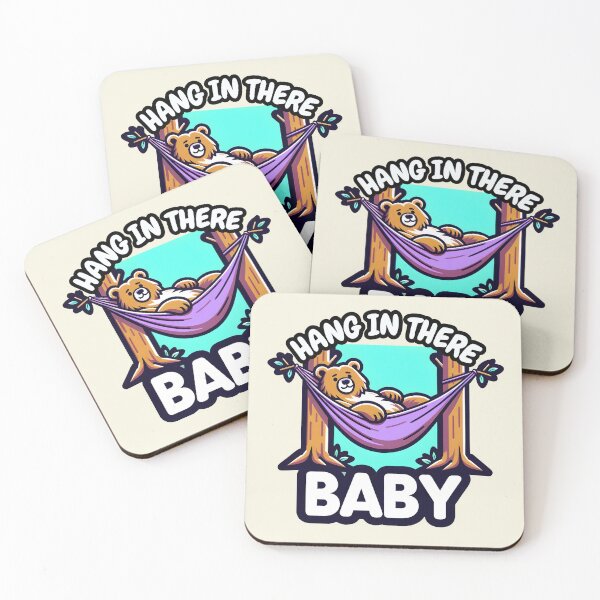 Item preview, Relaxed Bear: Hang in There Baby - Encouraging Hammock designed and sold by RuyaFab.