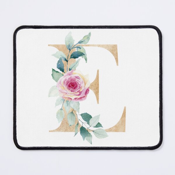 Item preview, Watercolor floral letter E designed and sold by tapilipa.