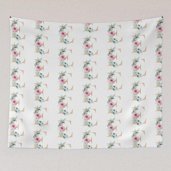 Item preview, Watercolor floral letter E designed and sold by tapilipa.