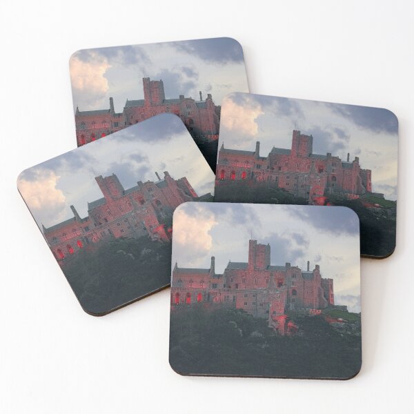 Item preview, St. Michael mount, lit up red for remembrance Sunday designed and sold by kathleenjean.