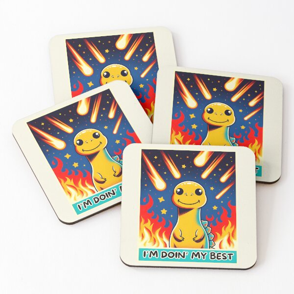 Item preview, Optimistic Dinosaur: I'm Doin' My Best - Inspiring Comet Scene designed and sold by RuyaFab.