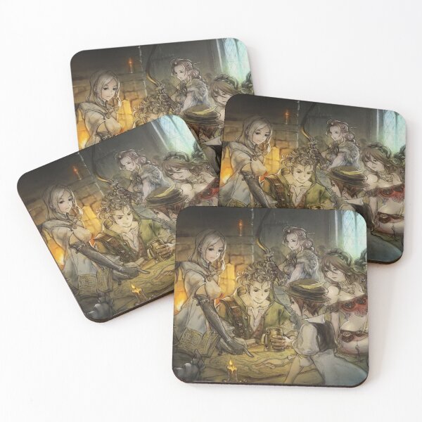 Item preview, Octopath Traveler Wallpaper designed and sold by kawaiicrossing.