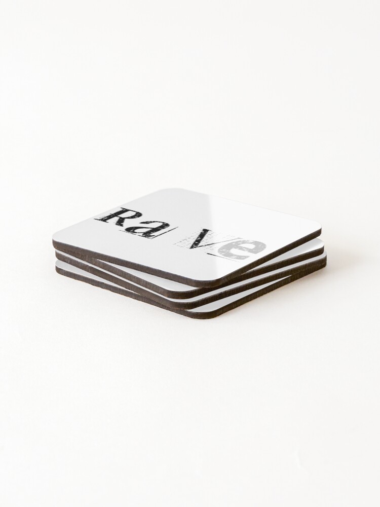 Thumbnail 4 of 5, Coasters (Set of 4), Ransom Note Rave designed and sold by Designorigin.