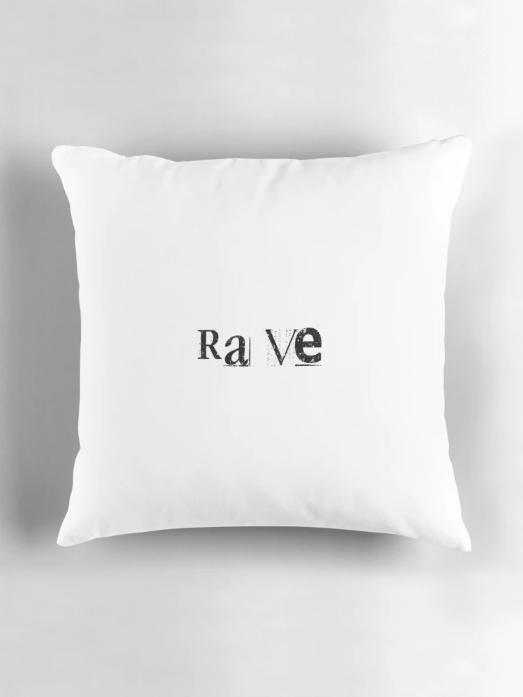 Thumbnail 3 of 4, Pillow, Ransom Note Rave designed and sold by Designorigin.