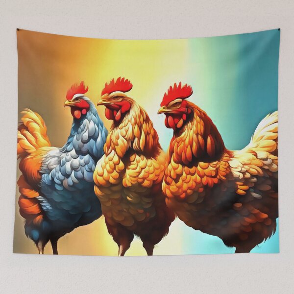 Item preview, Three French Hens v2 designed and sold by taiche.