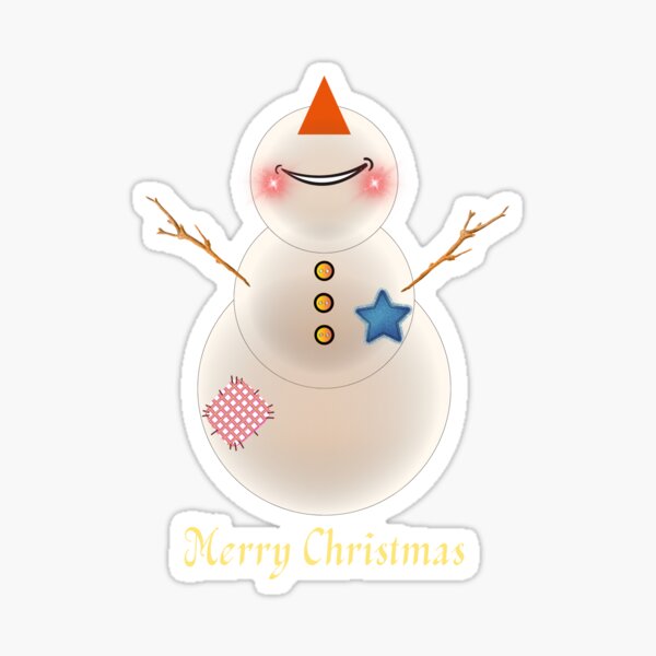 Christmas Snowman Sticker