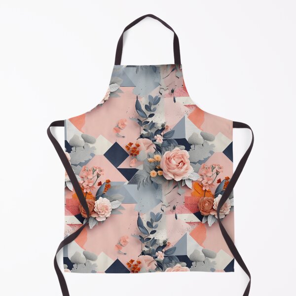 Item preview, Pastel Petals and Concrete Geometry - an Urban Botanic Abstraction Pattern designed and sold by Dazzling Studio Art.