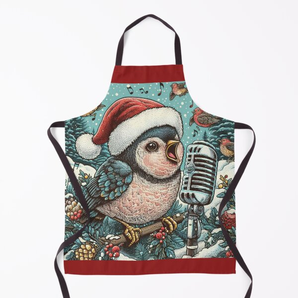 Item preview, Santa Bird Christmas Singing Cute Bird with Scarf | Funny Christmas Bird Cute Funny Animal Lover Christmas Bird Lovers designed and sold by FestivePalette.