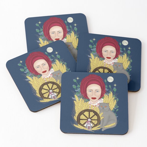 Item preview, Woman with a cat. Ukrainian folklore designed and sold by KateQR.