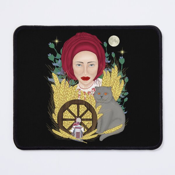 Item preview, Woman with a cat. Ukrainian folklore designed and sold by KateQR.