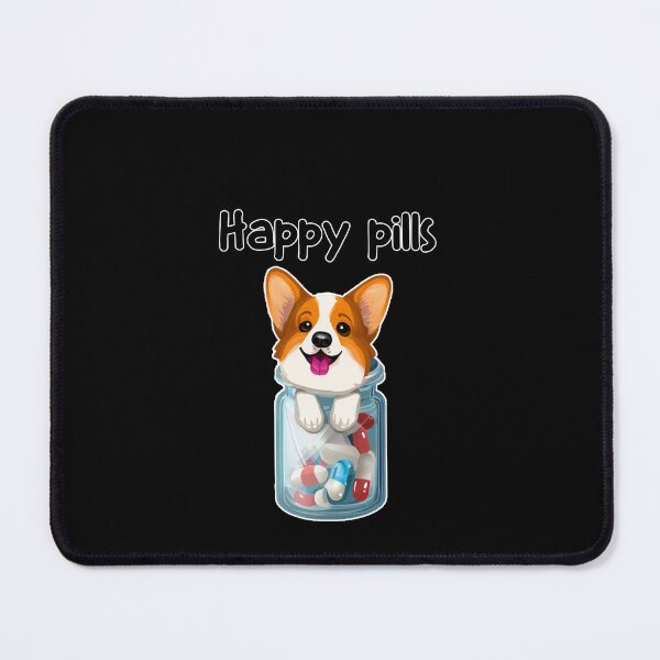 Artikelvorschau, Lustiges Orgie-Geschenk, Happy Pills, Corgie-Hund entworfen und verkauft von LusterCraft.