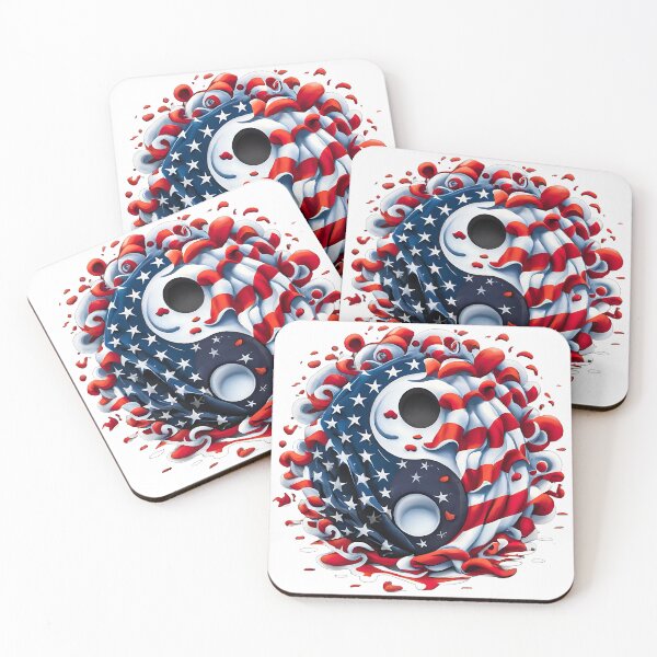 Item preview, Yin and Yang, Stars and Stripes designed and sold by Lisa Pearlman.
