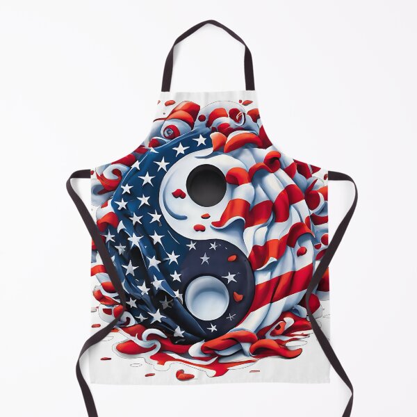 Item preview, Yin and Yang, Stars and Stripes designed and sold by Lisa Pearlman.