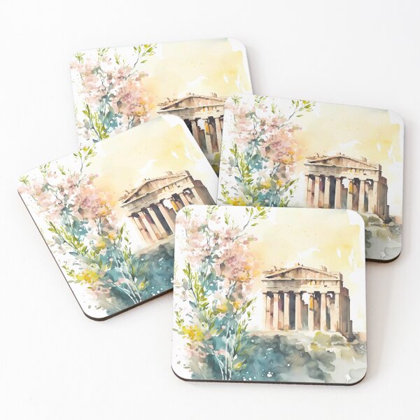 Item preview, Watercolor Parthenon Acropolis designed and sold by haroulita.