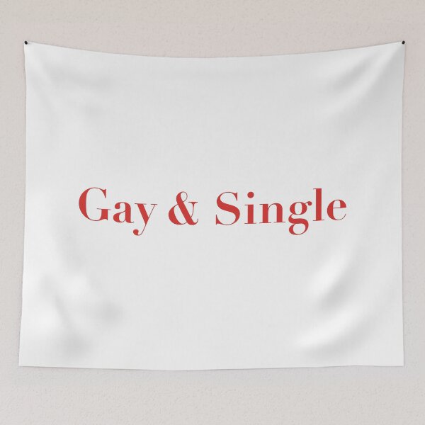 Item preview, Proudly "Gay & Single" Statement designed and sold by KikiValley.