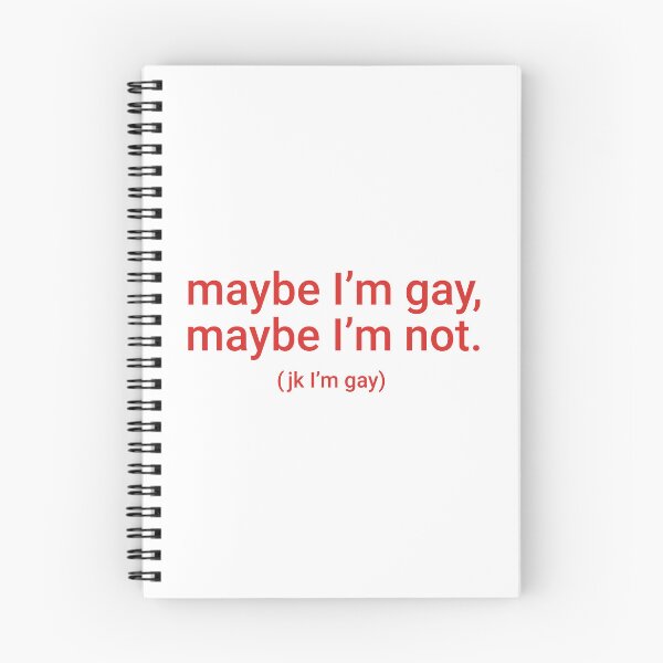 Item preview, "maybe I'm gay, maybe I'm not. (jk I'm gay)" Humorous Pride Identity Design designed and sold by KikiValley.