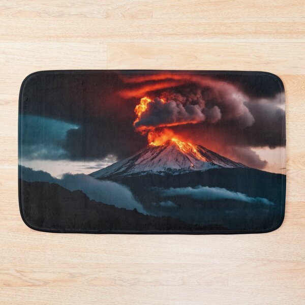 Item preview, Volcano eruption with lava flow designed and sold by AnnArtshock.