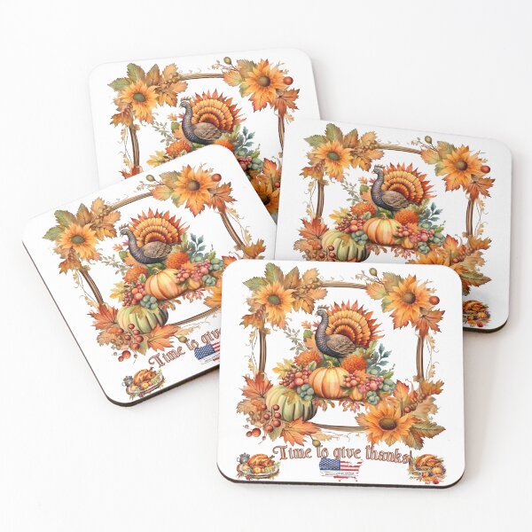 Item preview, Vintage Thanksgiving Turkey Autumn Design with American Flag designed and sold by SwanAndStone.