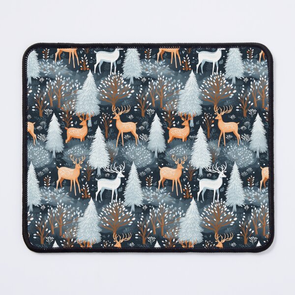 Item preview, Festive Deer in Ethereal Winter: Snowy Art for Stylish Apparel designed and sold by Moisky Patterns.
