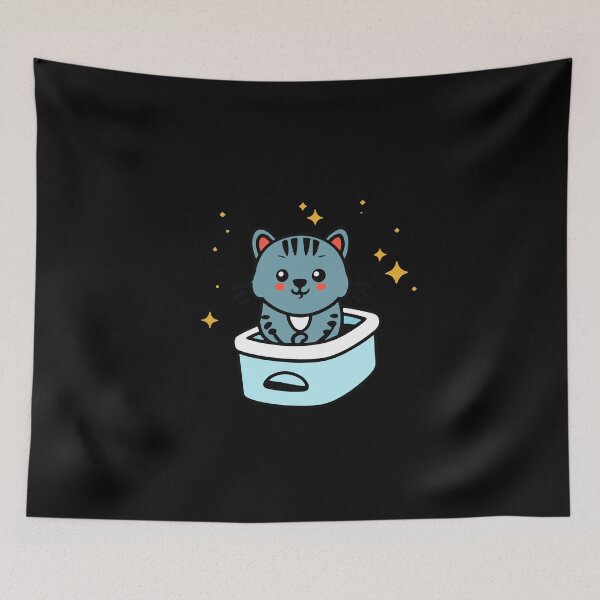 Item preview, cat litter box designed and sold by The  Knick Knack Nook.