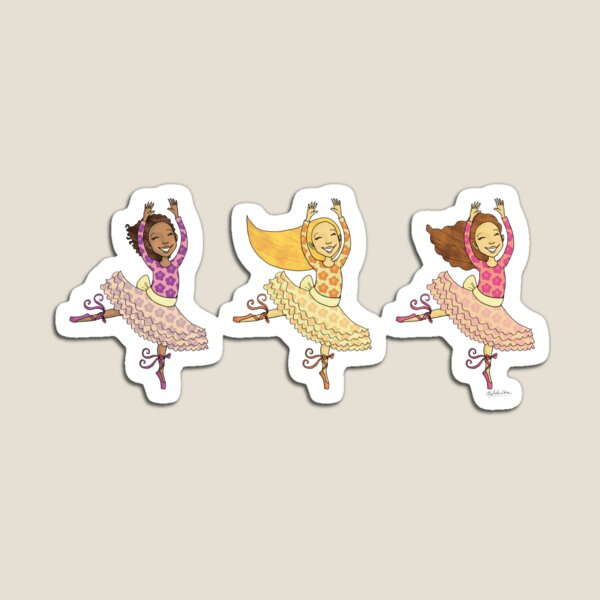Smiley Ballerinas Magnet