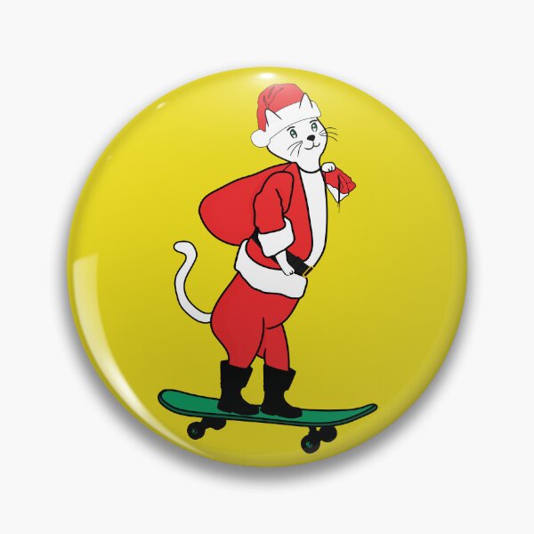 Item preview, Cute Santa Cat Claws Skater  designed and sold by UniqueDesignHub.