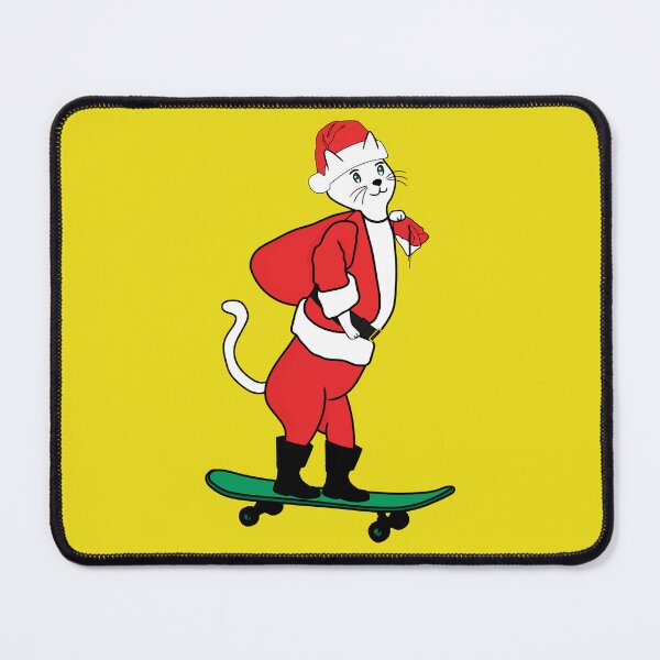 Item preview, Cute Santa Cat Claws Skater designed and sold by UniqueDesignHub.
