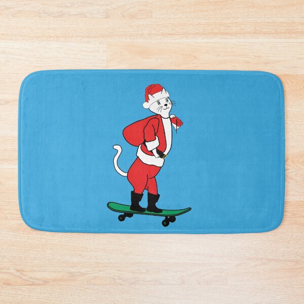 Item preview, Cute Santa Cat Claws Skater  designed and sold by UniqueDesignHub.