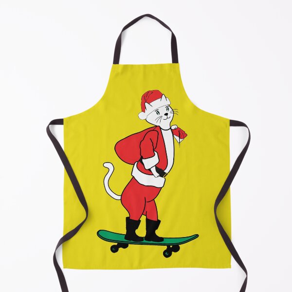 Item preview, Cute Santa Cat Claws Skater  designed and sold by UniqueDesignHub.