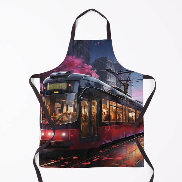 Item preview, Sunset Reflections on the City Tramline designed and sold by oanaunciuleanu.