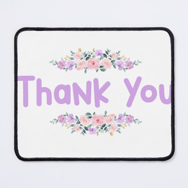 Item preview, Purple Flower Thank you Name Label designed and sold by NormadWorld.