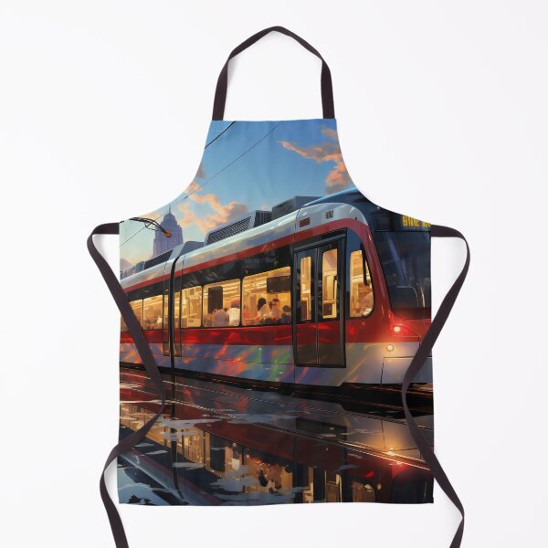 Item preview, Sunset Reflections on the City Tramline designed and sold by oanaunciuleanu.