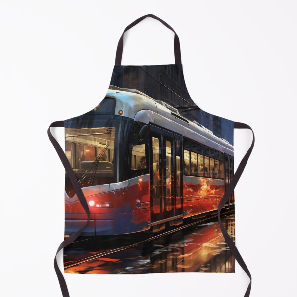 Item preview, Sunset Reflections on the City Tramline designed and sold by oanaunciuleanu.