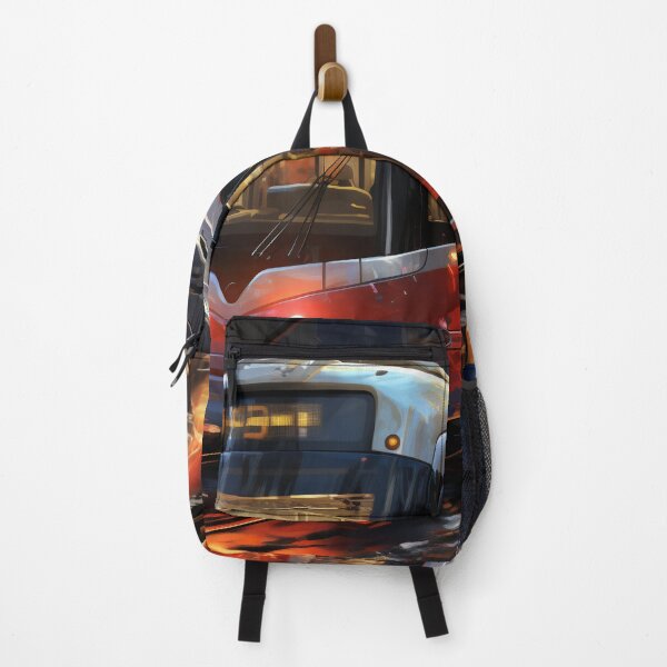 Item preview, Sunset Reflections on the City Tramline designed and sold by oanaunciuleanu.
