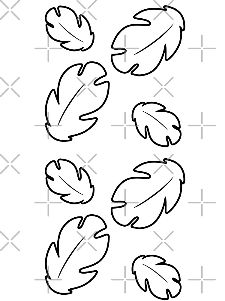 Lilo Hawaiian Floral Leaves  Sticker