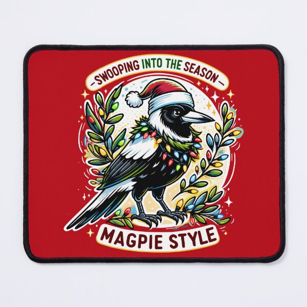 Item preview, Swooping Into The Season – Magpie Style! Aussie Christmas designed and sold by OptimaArt.