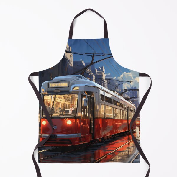 Item preview, Sunset Reflections on the City Tramline designed and sold by oanaunciuleanu.