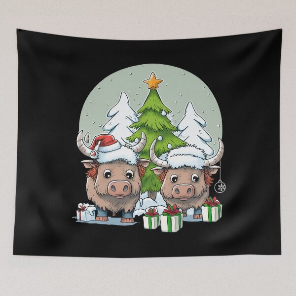 Item preview, Christmas Bison Cute Animals designed and sold by MyIdeas82.