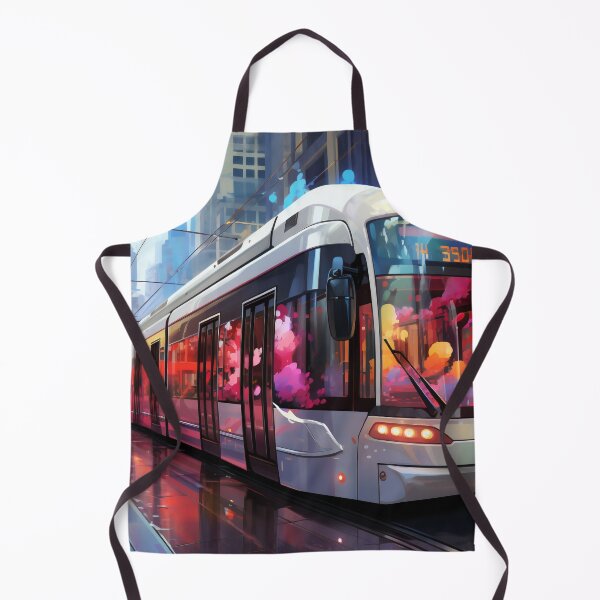 Item preview, Sunset Reflections on the City Tramline designed and sold by oanaunciuleanu.