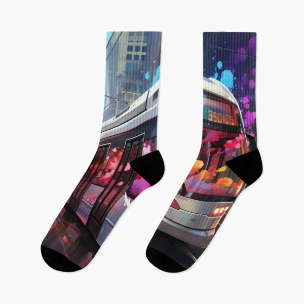 Item preview, Sunset Reflections on the City Tramline designed and sold by oanaunciuleanu.