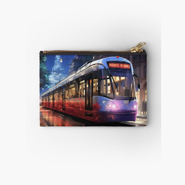 Item preview, Sunset Reflections on the City Tramline designed and sold by oanaunciuleanu.