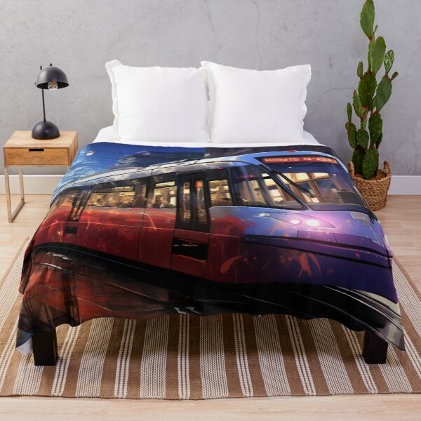 Item preview, Sunset Reflections on the City Tramline designed and sold by oanaunciuleanu.