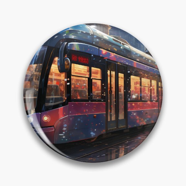 Artikelvorschau, Sonnenuntergangsreflexionen auf der Straßenbahnlinie der Stadt entworfen und verkauft von oanaunciuleanu.