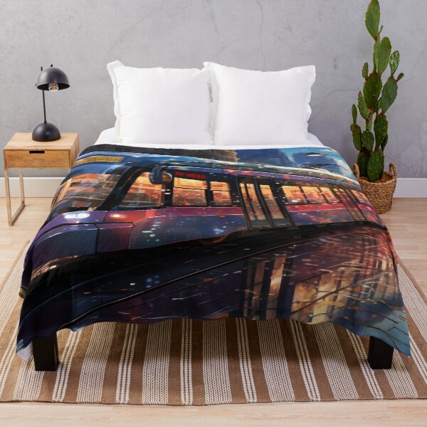 Item preview, Sunset Reflections on the City Tramline designed and sold by oanaunciuleanu.