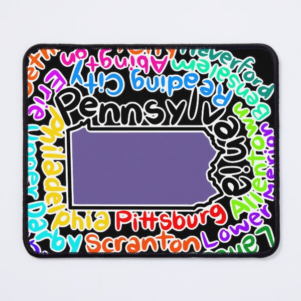 Item preview, Pennsylvania map with names designed and sold by Maws25.